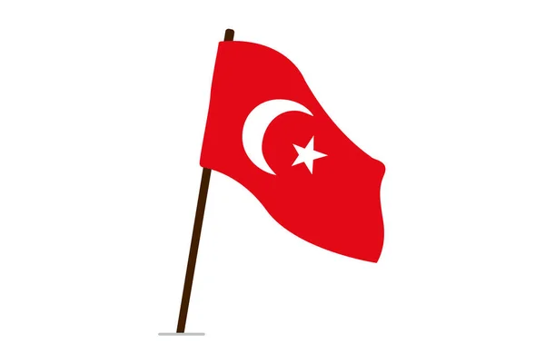 Прапор Туреччини Векторні Ілюстрації — стоковий вектор