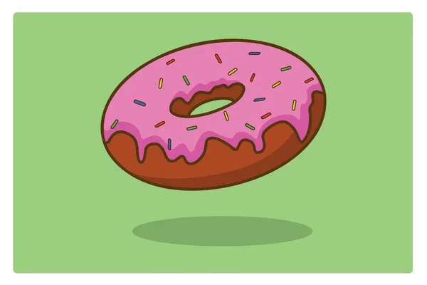 Значок Пончика Ізометрична Ілюстрація Шоколадного Торта Векторні Іконки Інтернету — стоковий вектор