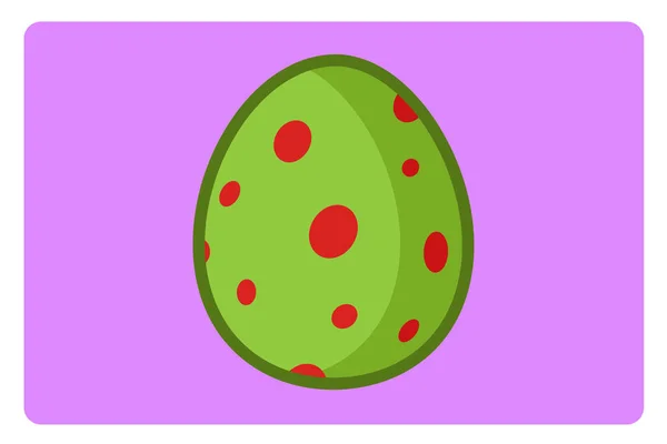 Huevos Pascua Con Varios Dibujos Diseño Plano Estilo Mínima Ilustración — Vector de stock