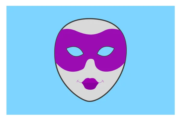 Face Mask Flat Icon Vector Illustration — ストックベクタ