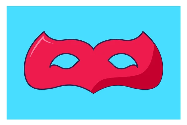 Carnaval Máscara Icono Vector Ilustración — Vector de stock