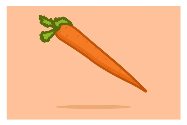 Икона Моркови Плоская Иллюстрация Векторных Иконок Моркови Белом Фоне — стоковый вектор