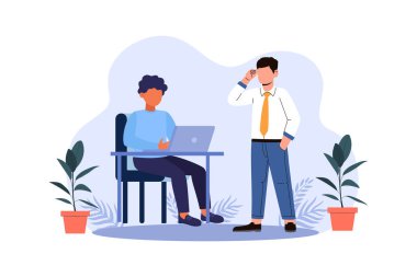  Çalışanların ve patronun çizdiği çizim çizimi hatası o çalışana