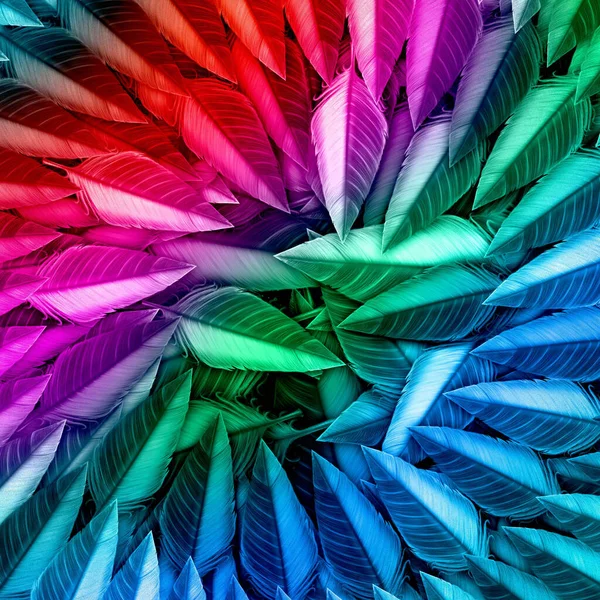 stock image illustration art sharp edge colorful feathers pattern background