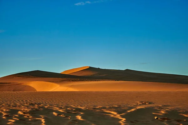 Sahara çölünde kum tepeleri