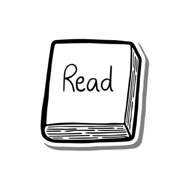 Çizgi roman. El çizimi siyah çizgi. Kapağa 