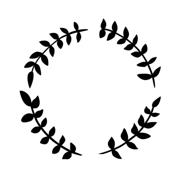 Siyah çizgi çerçeveyi terk eder. Dekorasyon logosu, metin, tebrik kartları ve herhangi bir tasarım için vektör illüstrasyonu.