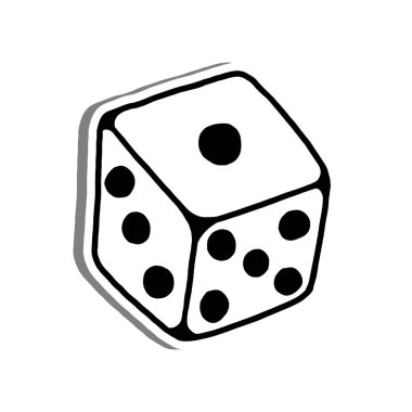 Beş Nokta Eli Çizilmiş Karalama Taslağı. Dekorasyon, renk ve herhangi bir tasarım için vektör illüstrasyonuName.