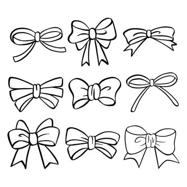 Vektör İllüstrasyon El Çizim Elementleri Ana Hattı.