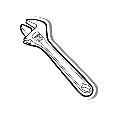 Beyaz Siluet ve Gri Gölge Üzerine El Çizimi Çizimi Çizimi.