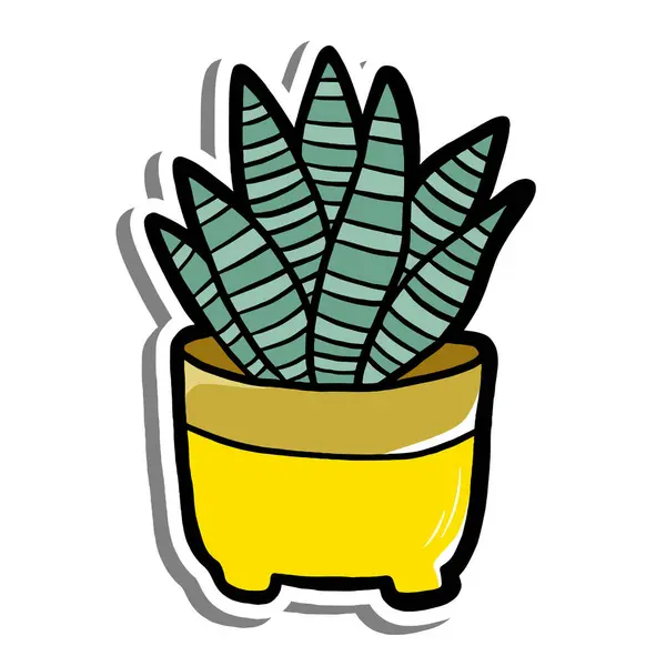 Kesilen dosya için beyaz siluet üzerinde şirin bir çizgi film kaktüsü. Her tasarım için karalama el çizimi bebek odası dekorasyonu. Çocuk tebrik kartı için harika. Çocuk sanatının vektör çizimi.