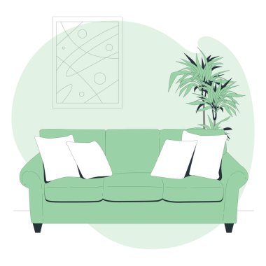 sofa  concept vector illustration