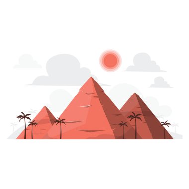 pyramids concept vector illustration