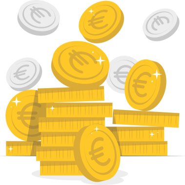 coins concept vector illustration