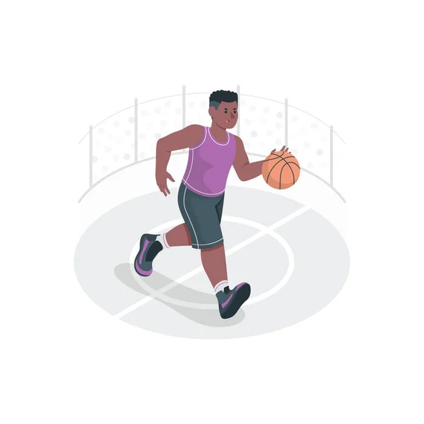 Basketball Konzept Vektor Illustration — Stockvektor