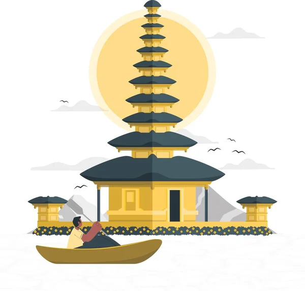Bali Concept Vector Illustration — 图库矢量图片
