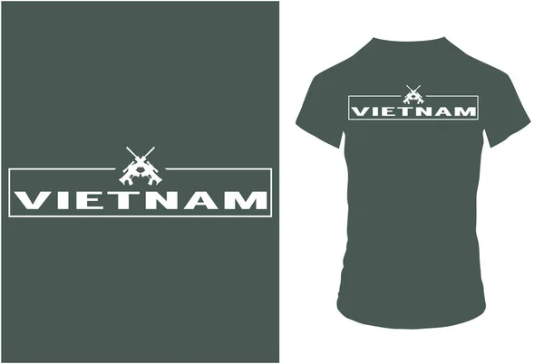 Ветеран Армии Вьетнама Векторная Графика Типографский Плакат Винтаж Футболка Ветерана — стоковый вектор