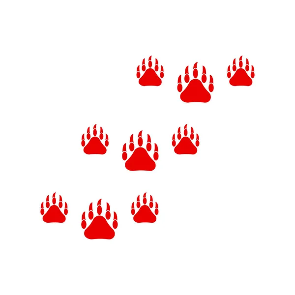 クマの爪カラフルなセット クマ爪ベクトルアイコン — ストックベクタ