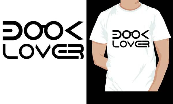 Buchliebhaber Shirt Design Typografie Und Neues Handschriftliches Shirt Design — Stockvektor