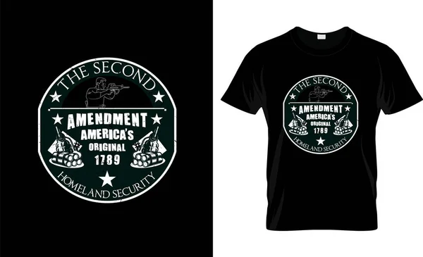 stock vector  2nd Amendment America's Original Homeland Security Gun T-Shirt Vector Design.