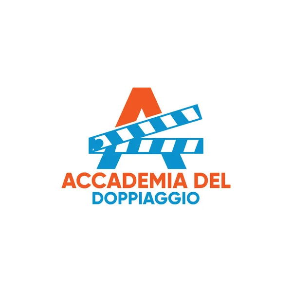  Minimum logo tasarım şablonu, akademi videosu konsepti, mezuniyet. Sembol, harf ve kapak simgesi konsepti.