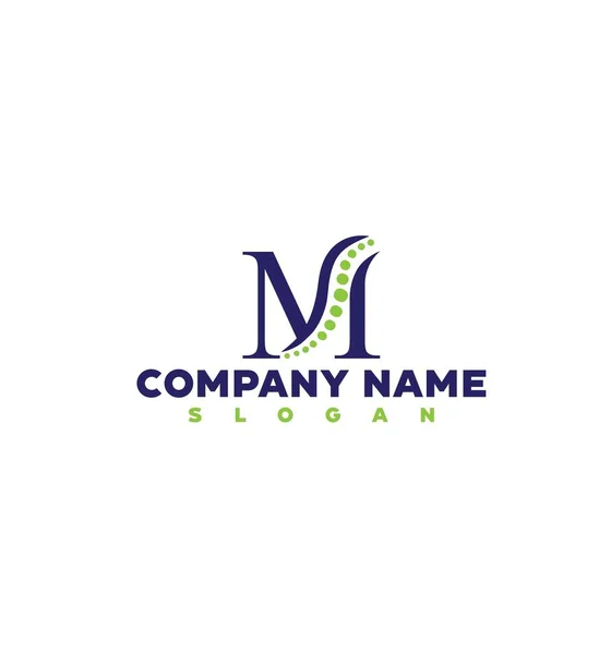 Litera Początkowe Logo Wektora Firmy Medycznej — Wektor stockowy