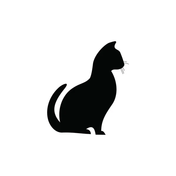 Sitting Black Cat Abstract Silhouette. Icon, Logo vector illustration.  15697039 Vector Art at Vecteezy