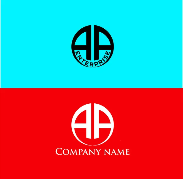 AA modern ilk harf logo tasarım vektör paketi. Bu başlangıç için hangi şirket veya markanın adı uygun olacaktır.