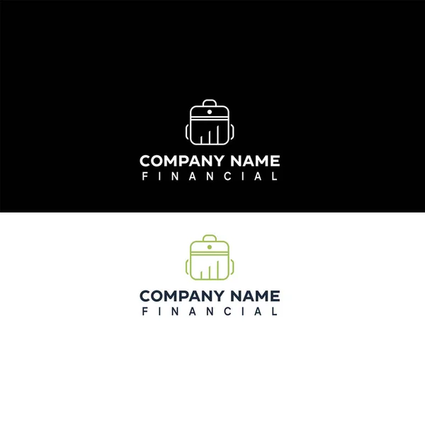 Minimal Business Logo Business Growth Logo Design Finance Mark Graph — Stock Vector