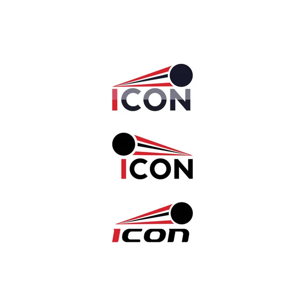 Icon Creative Football Logo Design Templates Dalam Bahasa Inggris Ilustrasi - Stok Vektor
