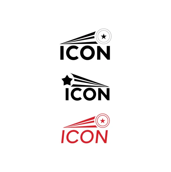 Icon Creative Football Logo Design Templates Sport Team Identity Vector —  Vetores de Stock