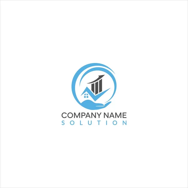 Modern Finance Business Logo Kreativ Tillväxt Ikonen Logotyp Mall — Stock vektor