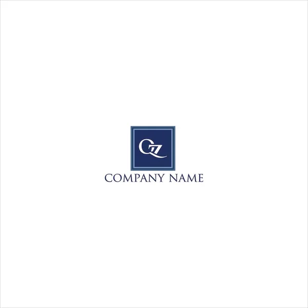 房地产Zq Qz商务商标符号 — 图库矢量图片