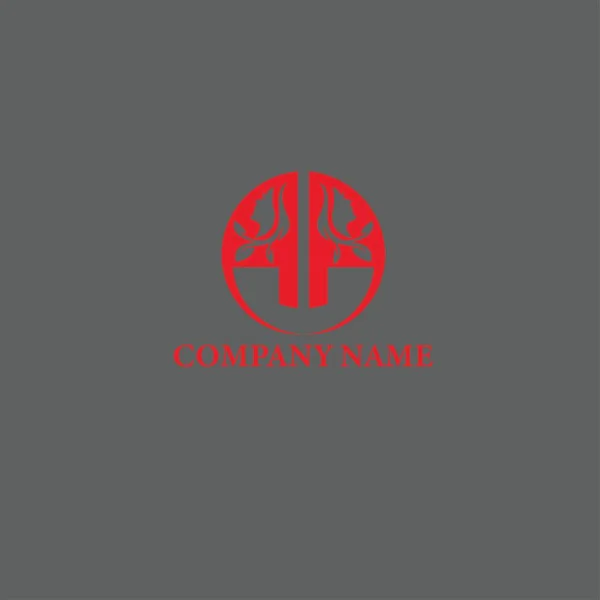 Harf Güzellik Logosu Vektör Şablonu Harf Logo Tasarımı — Stok Vektör