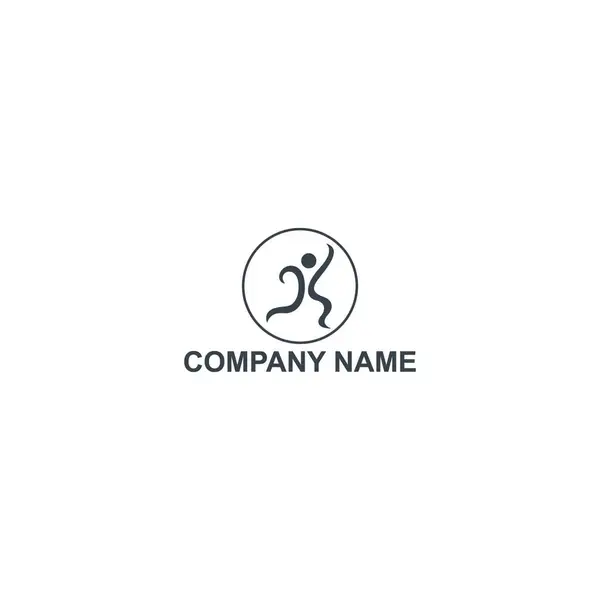 Running Man Abstraktní Doručení Sport Fitness Logo Spustit Logo Symbolu — Stockový vektor