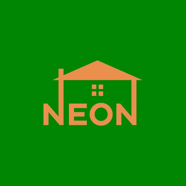 Jednoduchá Ikona Písmeno Nemovitost Dům Stavba Budovy Logo Design Vektorové — Stockový vektor