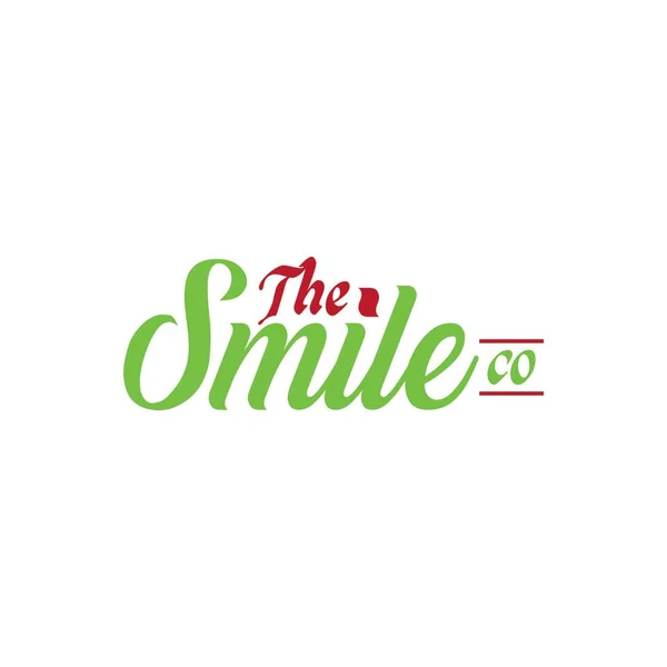 Health Logo Design Smile Typography Vector Template Dental Clinic Logotype — Stock Vector