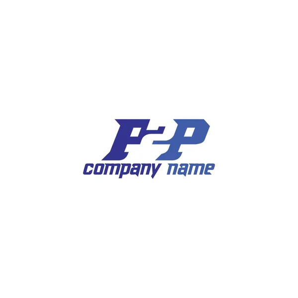 P2P Crypto Net Exchange Logo Displayed Smartphone P2P Logo Design — Stock Vector