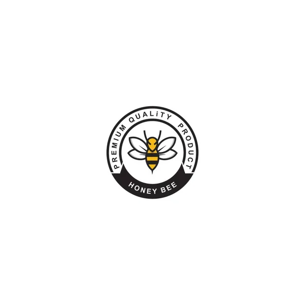 Вектор Логотипа Пчелиных Животных — стоковый вектор
