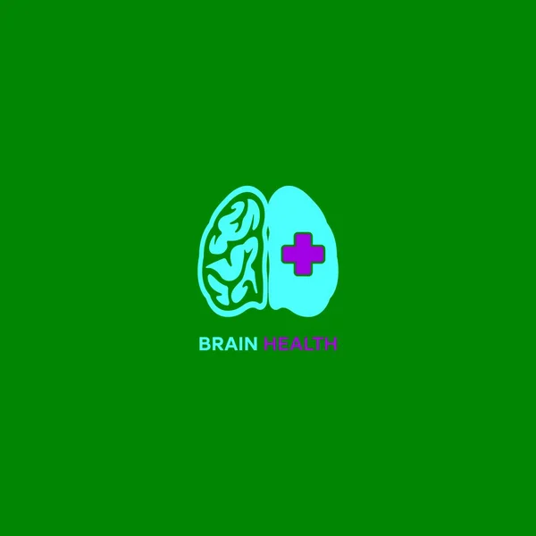 Brian Health Logo Design Vector — Stockový vektor