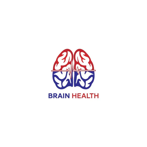 Brian Health Logo Design Vector — Stockový vektor