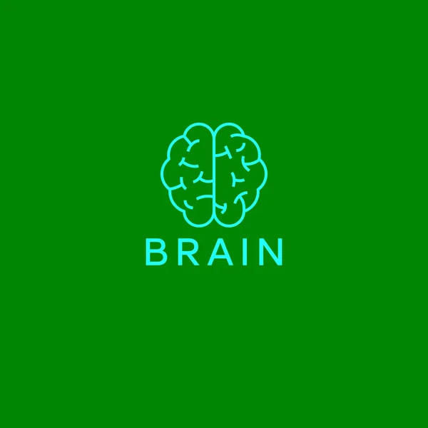大脑图标向量图解 脑标识 — 图库矢量图片