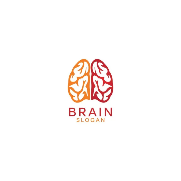 Brain Icon Vector Illustration Gehirn Logo — Stockvektor