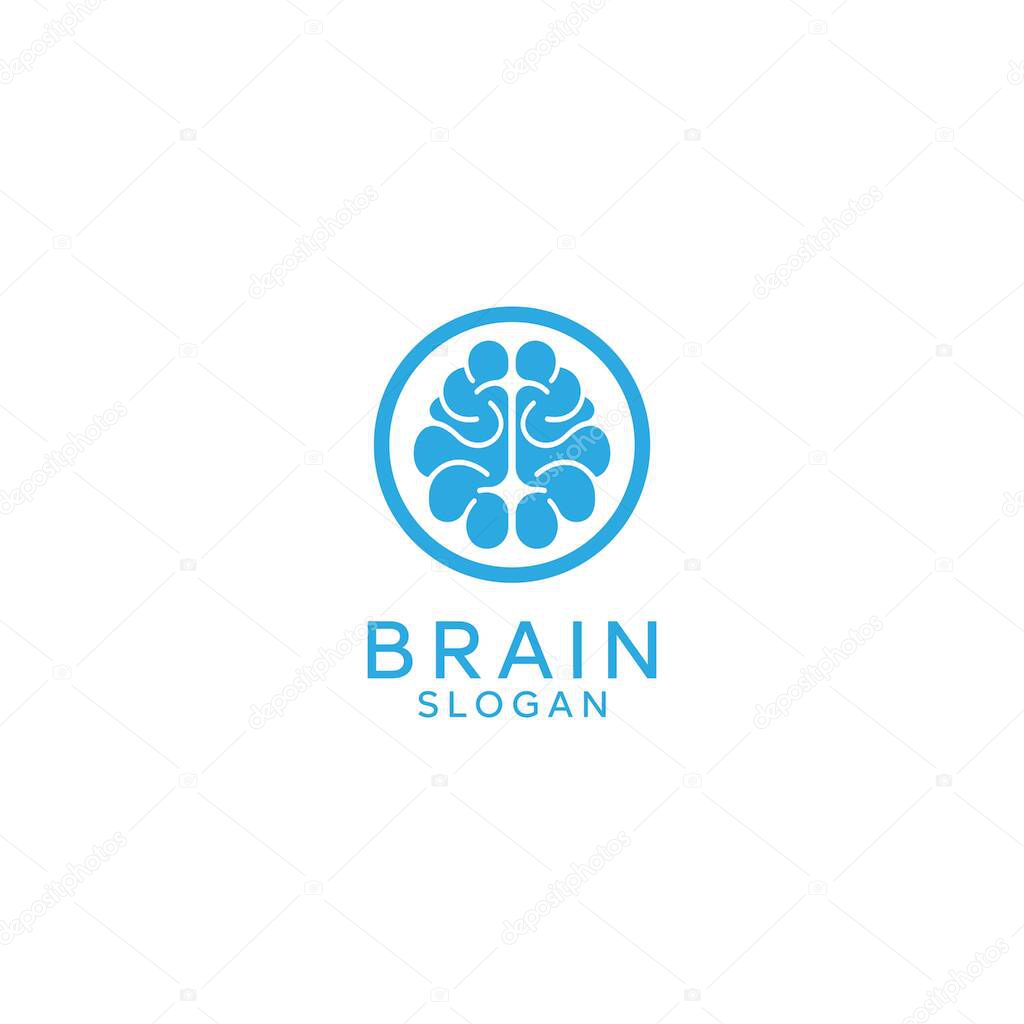 Brain Icon Vector Illustration. Brain Logo