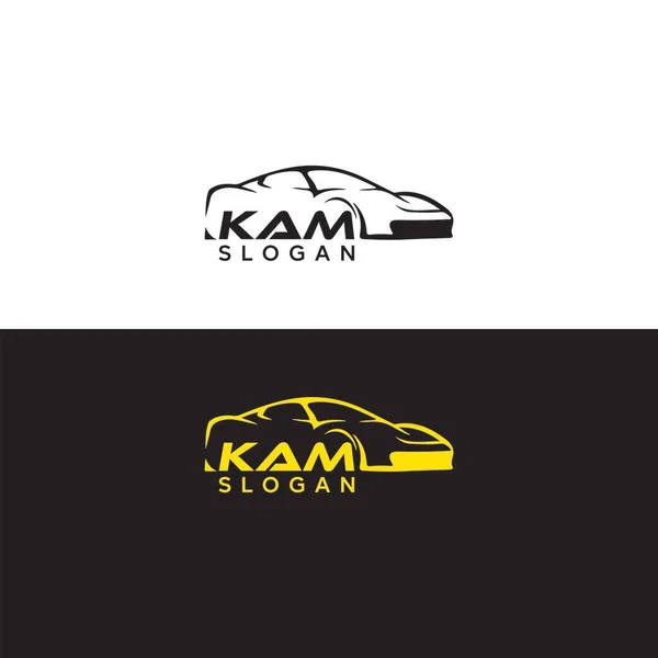 Símbolo Sinal Logotipo Carro Abstrato Para Empresa Automotiva Modelo Logotipo — Vetor de Stock