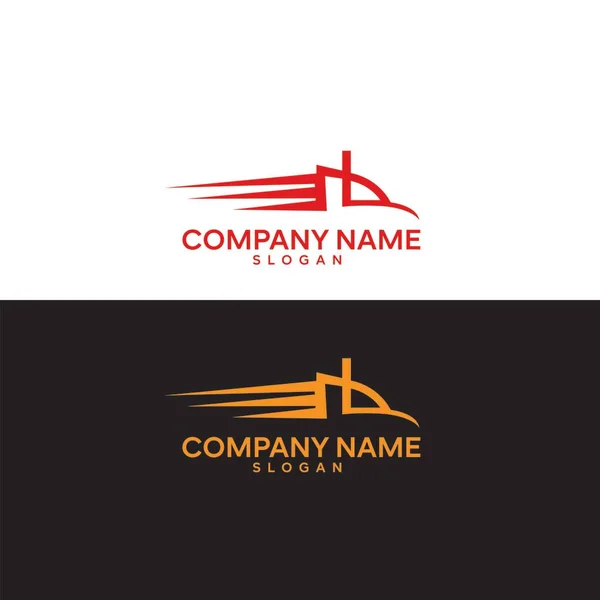 Ciężarówka Wysyłki Wektor Wzór Projektu Logo Ikona Dostawy Ciężarówki — Wektor stockowy