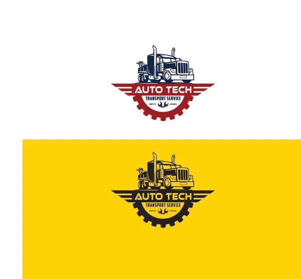 Truck Logo Template Perfect Logo Voor Bedrijven Gerelateerd Aan Auto — Stockvector