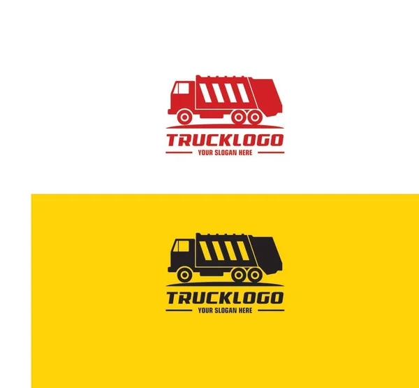 Templat Logo Truk Logo Sempurna Untuk Bisnis Yang Terkait Dengan - Stok Vektor