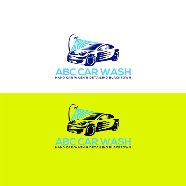 Cuci Mobil Logo Mobil Baru - Stok Vektor