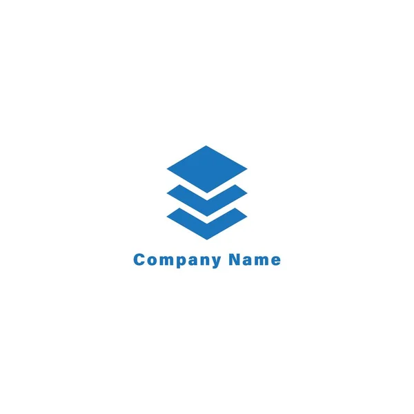 Logo Společnosti Šipkami Dolů Jednoduché Logo Tvaru — Stockový vektor